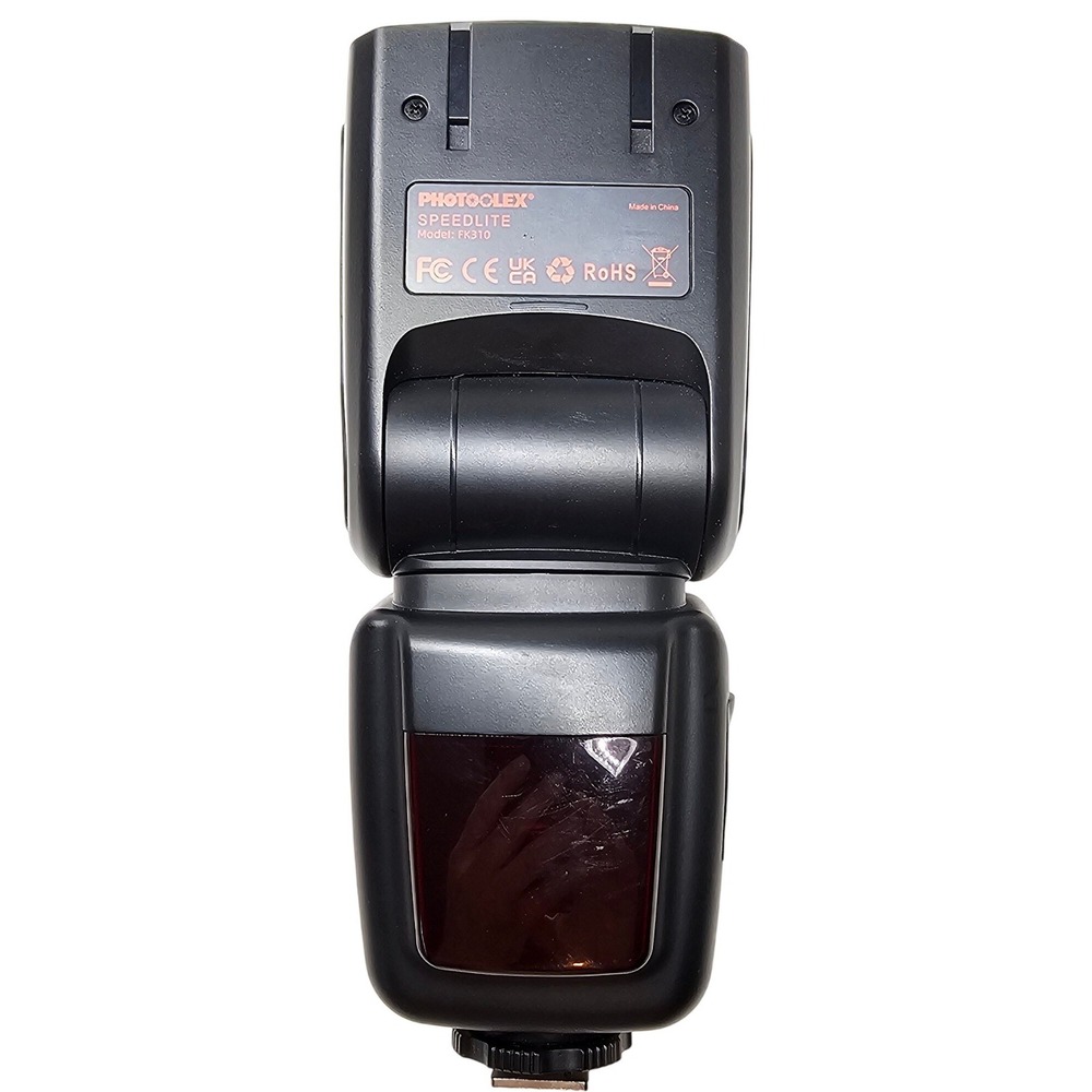 Photolex Speedlite FK310 Manual Camera Flash with LCD Display Black - Picture 2 of 8